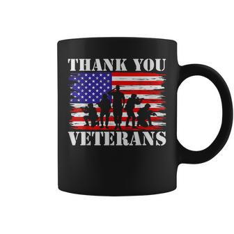 Thank You Veterans Day American Flag Military Army Coffee Mug - Seseable
