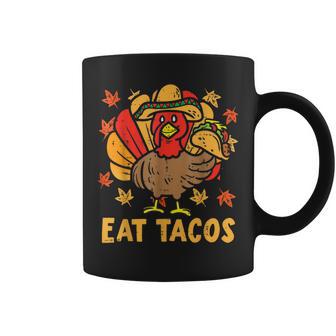 Thanksgiving Turkey Eat Tacos Funny Boys Kids Turkey Coffee Mug - Thegiftio UK