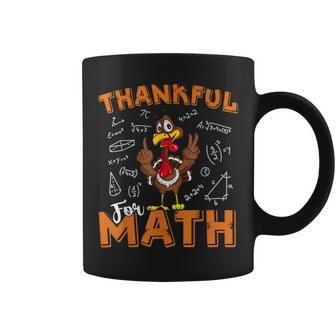 Thanksgiving Turkey Thankful For Math For Teachers Day Coffee Mug | Mazezy