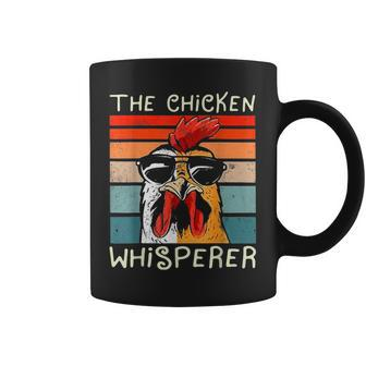 The Chicken Whisperer Funny Chickens Glasses Rooster Lover Coffee Mug | Mazezy
