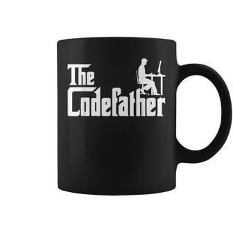 The Codefather Coding Coder Developer Computer Nerd Funny Coffee Mug - Seseable