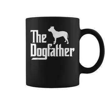 The Dogfather Pitbull Dog Dad Best Dog Daddy Ever Gift For Mens Coffee Mug | Mazezy