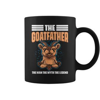 The Goatfather Farm Animal Farmer Rancher Goat Dad Lover Coffee Mug | Mazezy