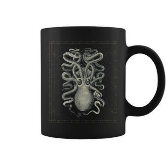 The Kraken Octopus Giant Squid Vintage Sea Monster Coffee Mug - Seseable