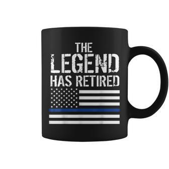 The Legend Has Retired Police Retirement Party Gift Gift For Mens Coffee Mug - Seseable