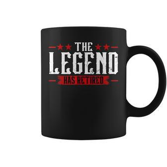 The Legend Has Retired Retirement Coffee Mug - Seseable