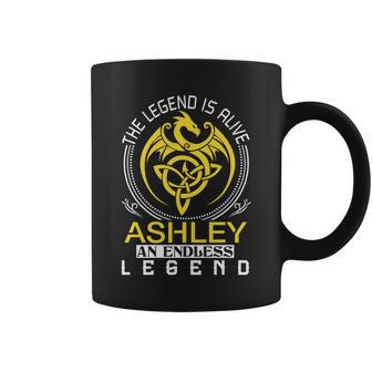The Legend Is Alive Ashley Family Name Coffee Mug - Seseable