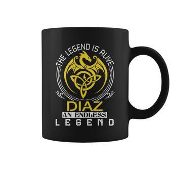 The Legend Is Alive Diaz Family Name Coffee Mug - Seseable