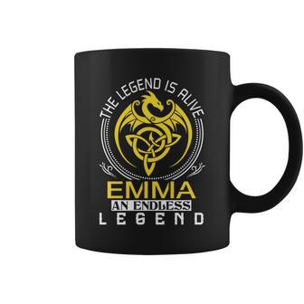 The Legend Is Alive Emma Family Name Coffee Mug - Seseable
