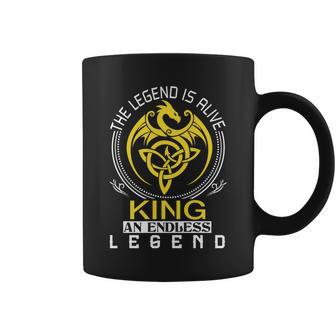 The Legend Is Alive King Family Name Coffee Mug - Seseable
