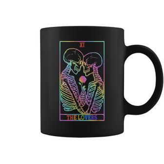 The Lovers Tarot Rainbow Skeleton Gay Lesbian Lgbt Pride  Coffee Mug