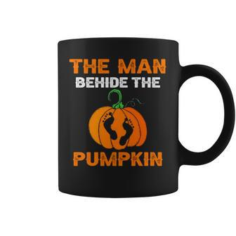 The Man Behind The Pumpkin Halloween Single Dad Coffee Mug | Mazezy