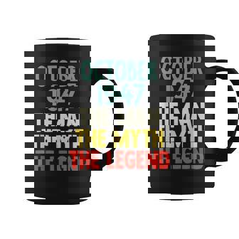 The Man Myth Legend 1947 October 75Th Birthday Gift For 75 Y Coffee Mug - Seseable