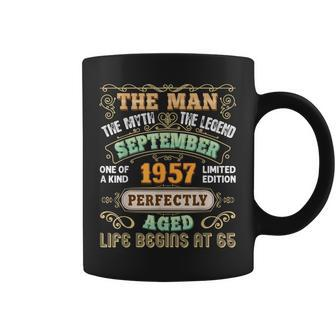 The Man Myth Legend Made In September 1957 65Th Birthday 65 Coffee Mug - Seseable