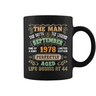 The Man Myth Legend Made In September 1978 44Th Birthday 44 Coffee Mug - Seseable