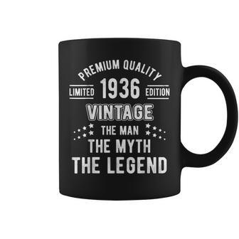 The Man Myth Legend Vintage 1936 86Th Birthday 86 Years Old Gift For Mens Coffee Mug - Seseable