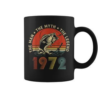 The Man The Myth The Legend Fisherman Gift 1972 48Th Bday Coffee Mug - Seseable