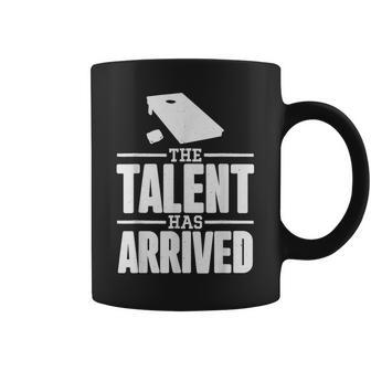 The Talent Has Arrived Funny Cornhole Men Cornhole Grandpa Coffee Mug