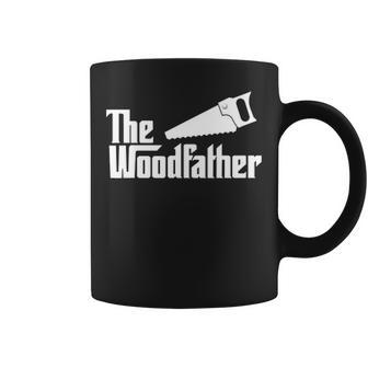 The Woodfather Woodworking Carpenter Dad Coffee Mug - Seseable