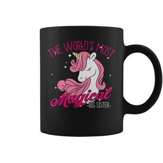 The Worlds Most Magical Big Sister Pinky Unicorn Coffee Mug | Mazezy