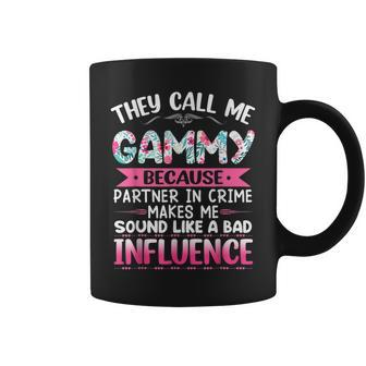 They Call Me Gammy Because Partner In Crime Funny Mothers Coffee Mug - Seseable