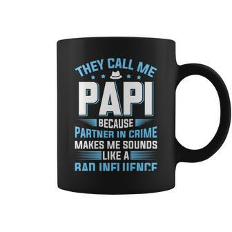 They Call Me Papi Because Partner In Crime Fathers Day Coffee Mug - Seseable