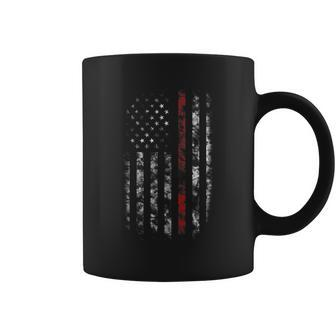 Thin Red Line Fire Fighter Coffee Mug - Seseable
