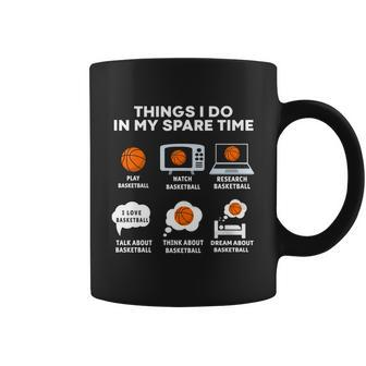 Things I Do In My Spare Time Basketball Christmas Coffee Mug - Thegiftio UK