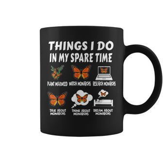 Things I Do In Spare Time Plant Milkweed Monarch Butterfly Coffee Mug - Seseable