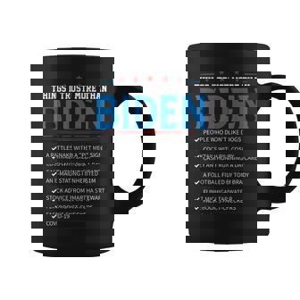 Things I Trust More Than Biden Sarcastic And Funny Joe Biden Coffee Mug - Seseable
