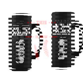 This Baller Is Now 8 Birthday Baseball Theme Bday Party Coffee Mug | Mazezy