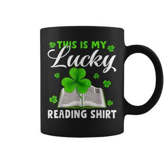 This Is My Lucky Reading St Patricks Day Book Lover Coffee Mug - Thegiftio UK