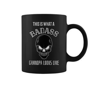 This Is What A Bad Ass Grandpa Looks Like Gift For Mens Coffee Mug | Mazezy