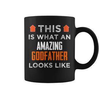 This Is What An Amazing Godfather Looks Like T Gift Coffee Mug | Mazezy
