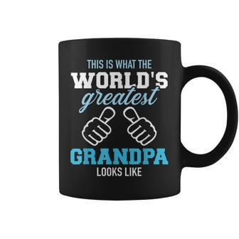 This Is What Worlds Greatest Grandpa Looks Like Gift For Mens Coffee Mug | Mazezy UK