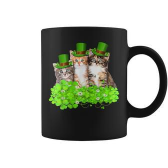 Three Cat St Patricks Day T Kitty Kitten Lover Irish Coffee Mug - Thegiftio UK