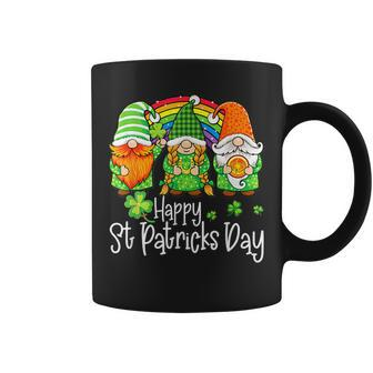 Three Gnome Happy St Patricks Day Irish Shamrock Leprechaun V2 Coffee Mug - Seseable