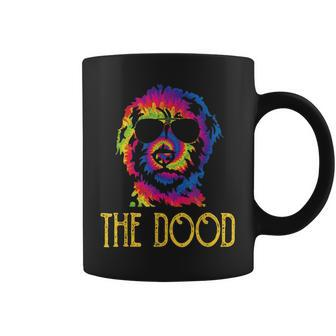 Tie Dye Best Doodle Dad Ever Goldendoodle Dog Dad Coffee Mug | Mazezy