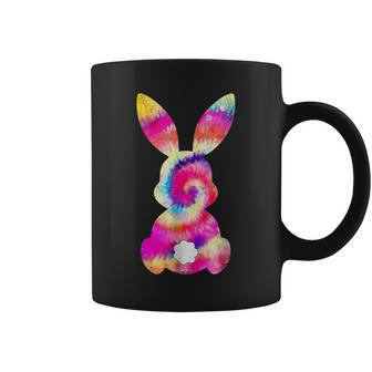 Tie Dye Bunny Rabbit Happy Easter Day Eggs Hunting Outfit Coffee Mug | Mazezy