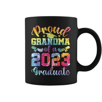 Tie Dye Proud Grandma Of A 2023 Senior Graduate Class 2023 Coffee Mug | Mazezy