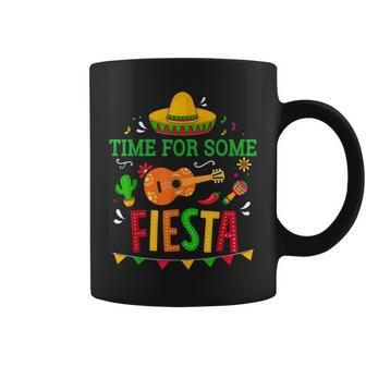 Time For Some Fiesta For Mexican Cinco De Mayo Costume Party Coffee Mug | Mazezy