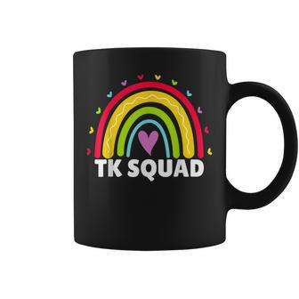 Tk Squad Rainbow Transitional Kindergarten Teacher Cute Tk Coffee Mug | Mazezy