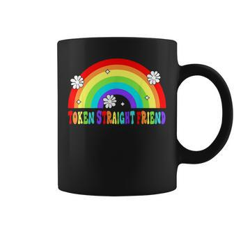 Token Straight Friend Funny Lgbt Quote For Straight Rainbow Coffee Mug - Thegiftio UK