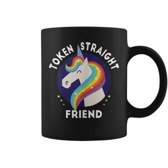 Token Straight Friend Funny Slang Queer Ally Gay Pride Stuff Coffee Mug - Thegiftio UK