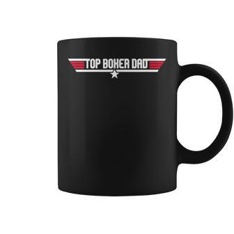 Top Boxer Dad Funny Dog Father 80S Fathers Day Gift Coffee Mug | Mazezy