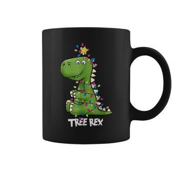 Tree Rex Dinosaur Boys Christmas Tree Lights Funny Xmas 2022 Coffee Mug - Thegiftio UK