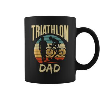 Triathlon Dad Triathlete Sport Lover Father Daddy Papa Coffee Mug | Mazezy