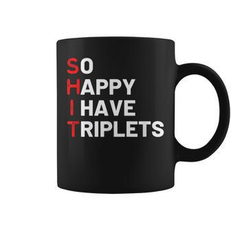 Triplet Mom Of Triplets Funny Triplet Mama Triplet Dad Coffee Mug | Mazezy