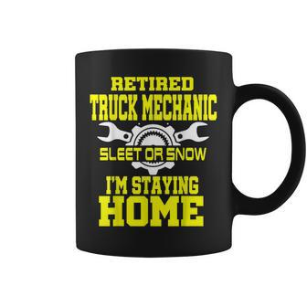 Truck Mechanic Retirement Funny Gift Diesel Retired Coffee Mug | Mazezy