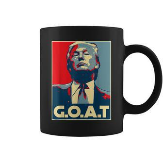 Trump Goat Middle Finger Election 2024 Republican Poster Coffee Mug | Mazezy